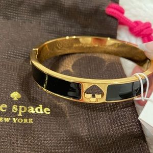 Kate Spade Black Hole Punch Bangle/Bracelet